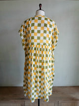 Golden drift dress