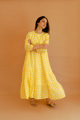 Marigold Checkmate Dress