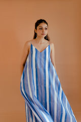 Strokes in Blue Dress