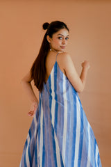 Strokes in Blue Dress