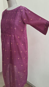 MAGENTA JAMDANI BALTIC DRESS