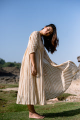 Apricot Striped Jacket Set