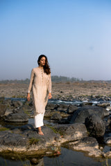 Ivory Cotton Pants