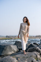 Ivory Cotton Pants