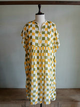 Golden drift dress