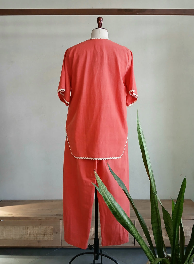 Scarlet reverie Co-ord set