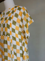 Golden drift dress