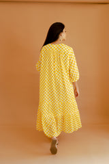 Marigold Checkmate Dress