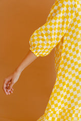 Marigold Checkmate Dress