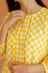 Marigold Checkmate Dress