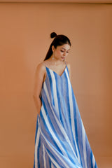 Strokes in Blue Dress