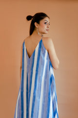 Strokes in Blue Dress