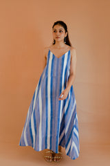 Strokes in Blue Dress