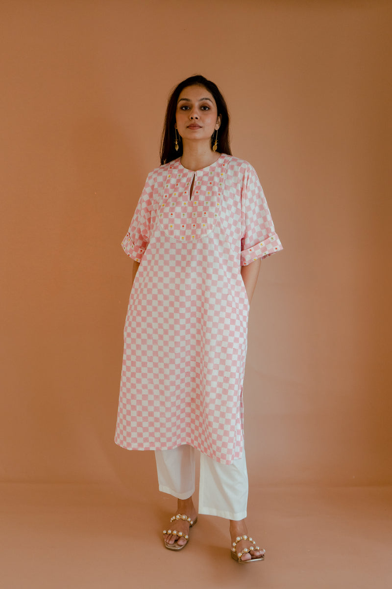 Cherry Blush Kurta