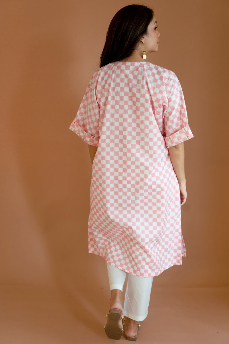 Cherry Blush Kurta