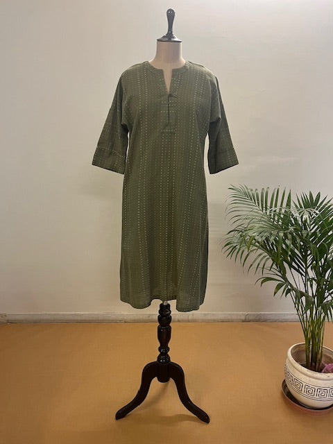 Green Kala Cotton Dress
