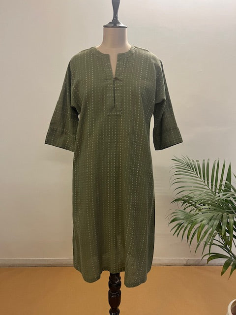 Green Kala Cotton Dress