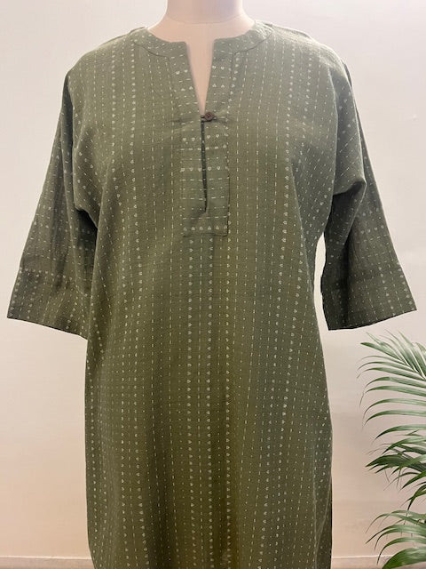 Green Kala Cotton Dress