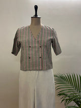 Pink Stripes Short Top