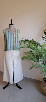 Green Striped Waistcoat