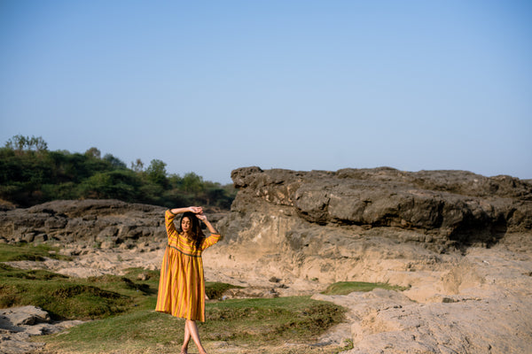 The Marigold Striped Dress