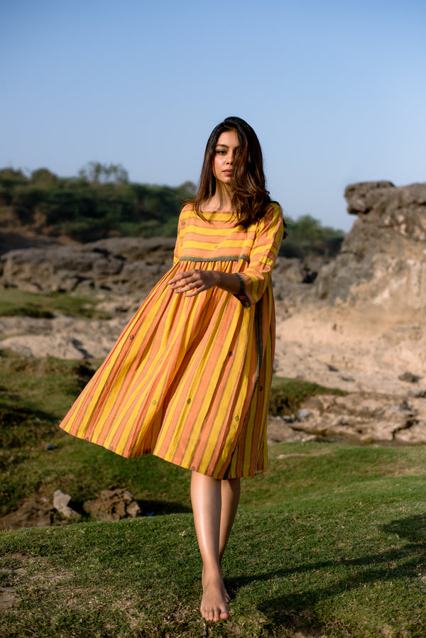 The Marigold Striped Dress
