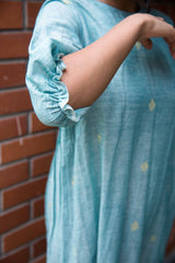 A Sapphire Bubble Dress