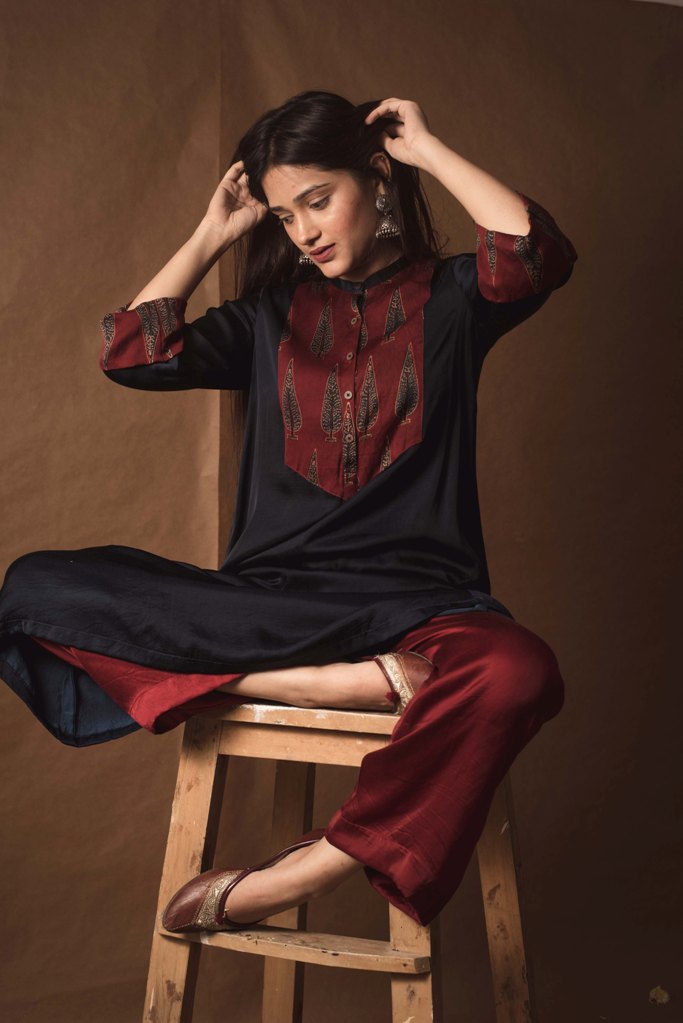 The Maanik Patra Tunic 2.0 in Blue