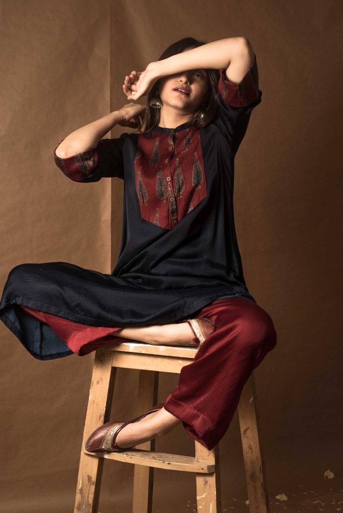 The Maanik Patra Tunic 2.0 in Blue