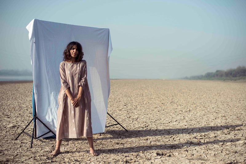 A Powdery Sky Dress