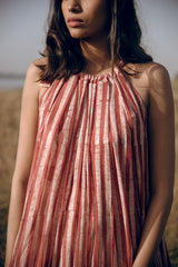 A Red Sepia Dress