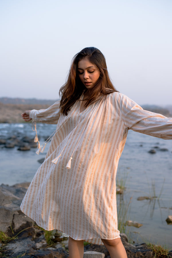 The Melon Striped Dress