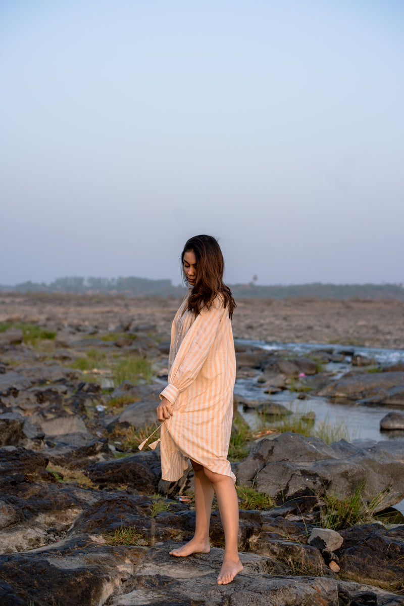 The Melon Striped Dress