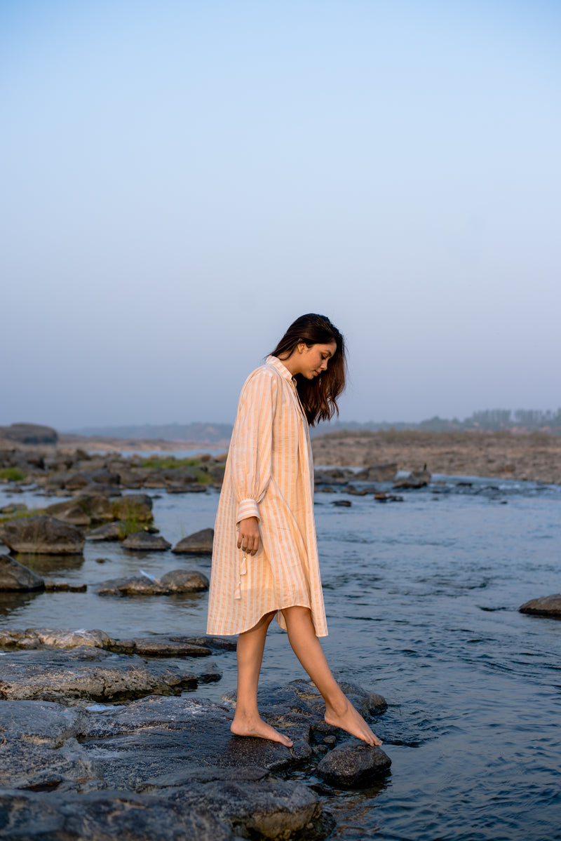 The Melon Striped Dress