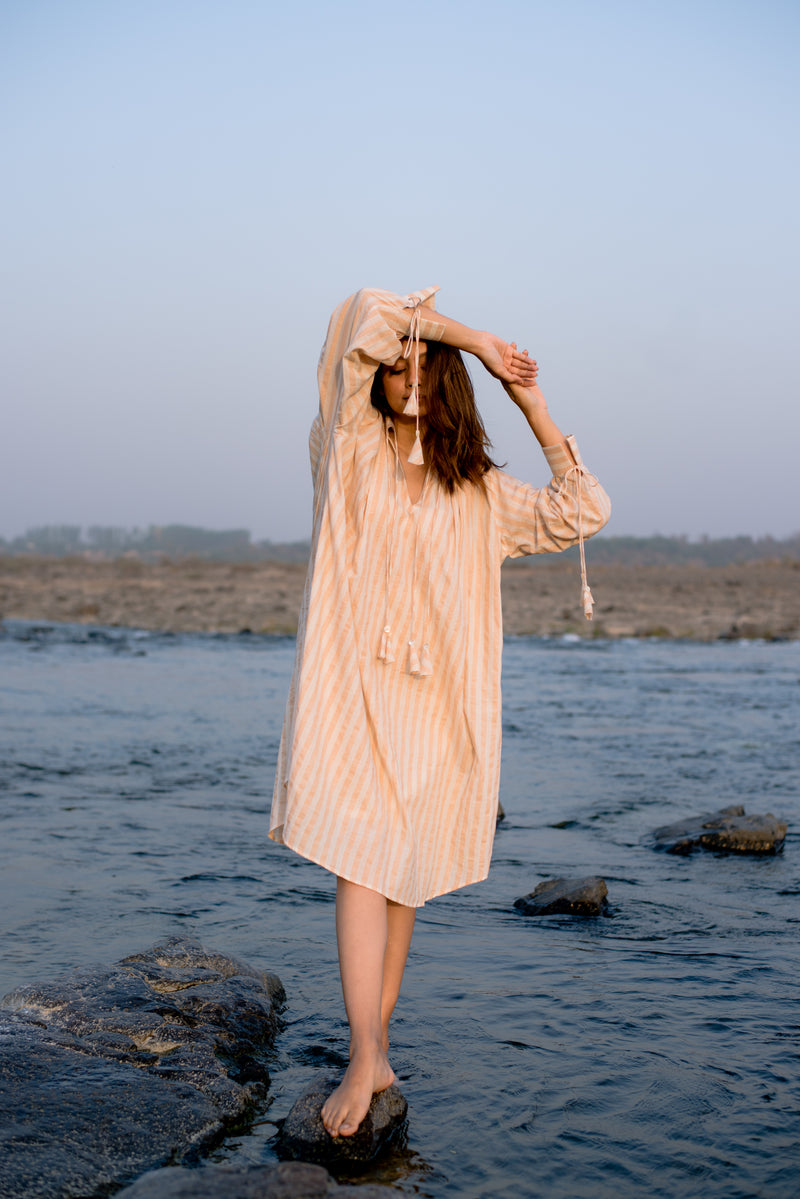 The Melon Striped Dress