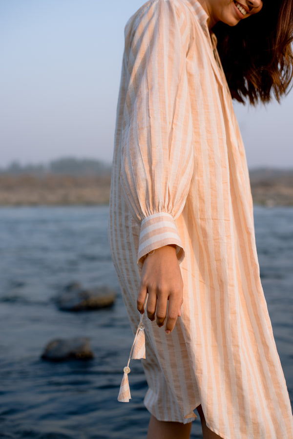The Melon Striped Dress