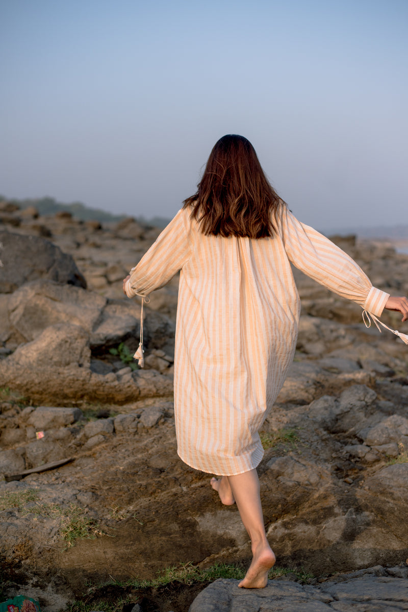 The Melon Striped Dress