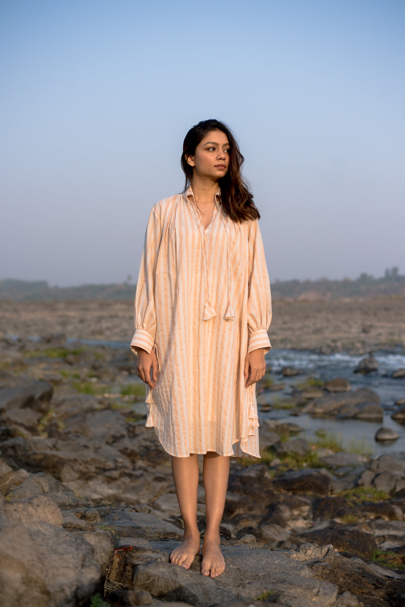 The Melon Striped Dress