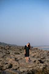 A Jade Striped Dress