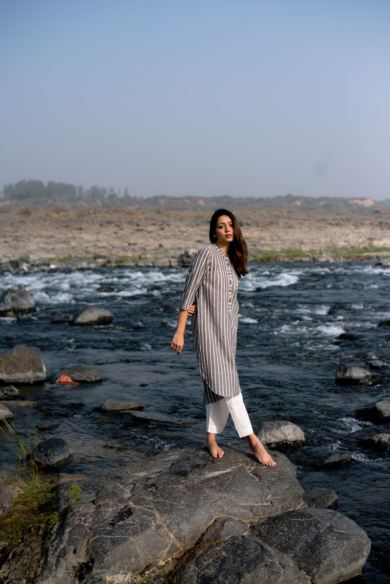 A Shadow Striped Tunic