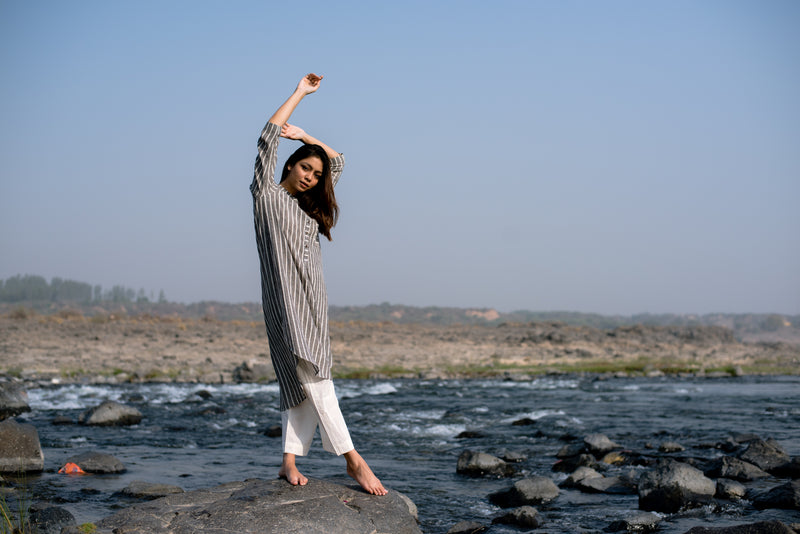 A Shadow Striped Tunic