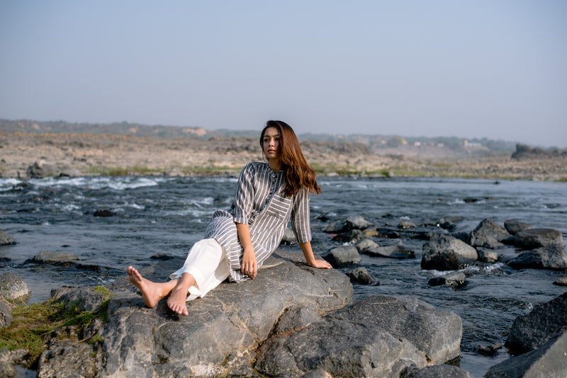 A Shadow Striped Tunic