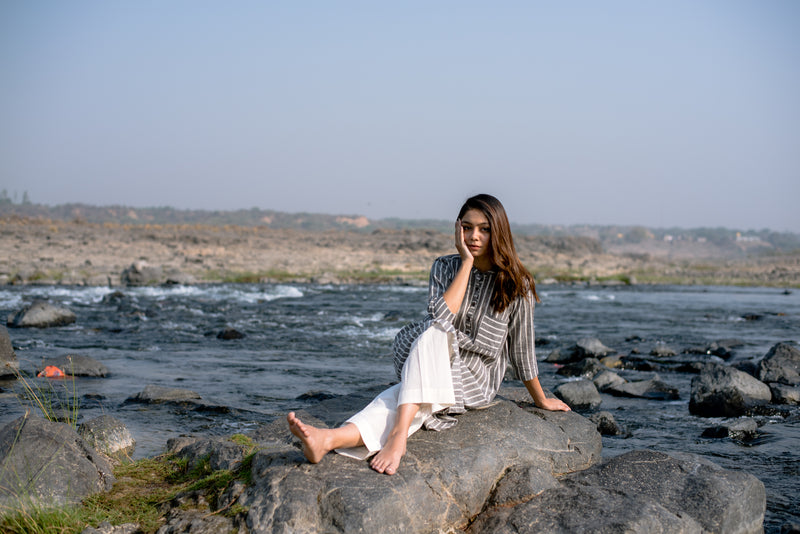 A Shadow Striped Tunic