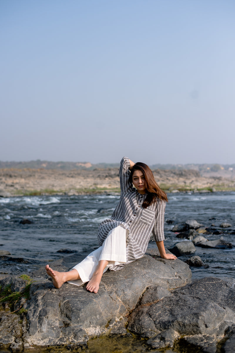 A Shadow Striped Tunic