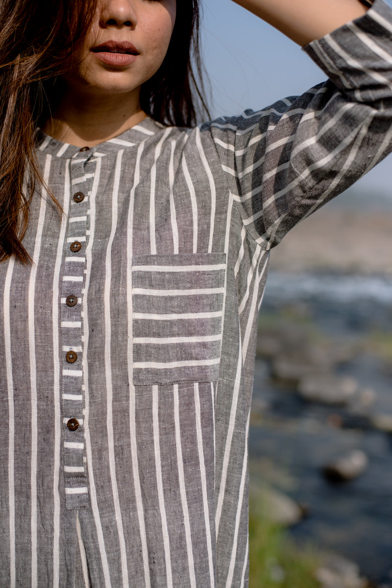 A Shadow Striped Tunic