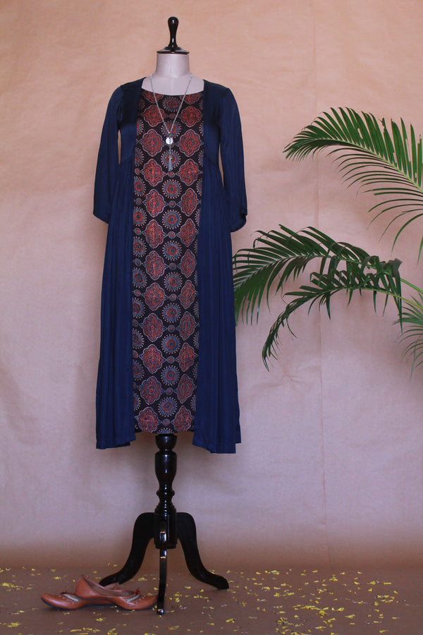 The Maanik Patra Tunic in Blue-1