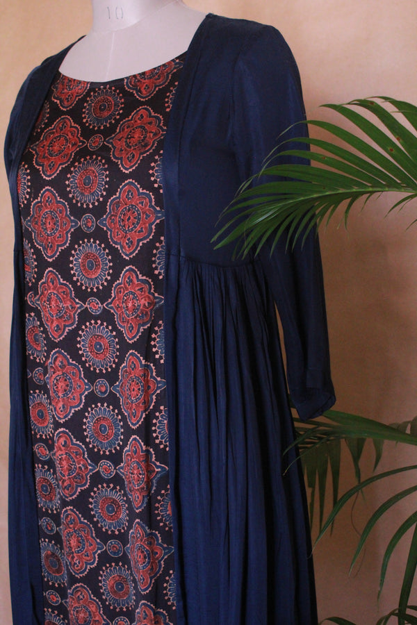 The Maanik Patra Tunic in Blue-1