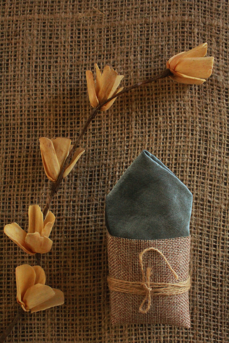 Grey Pocket Square