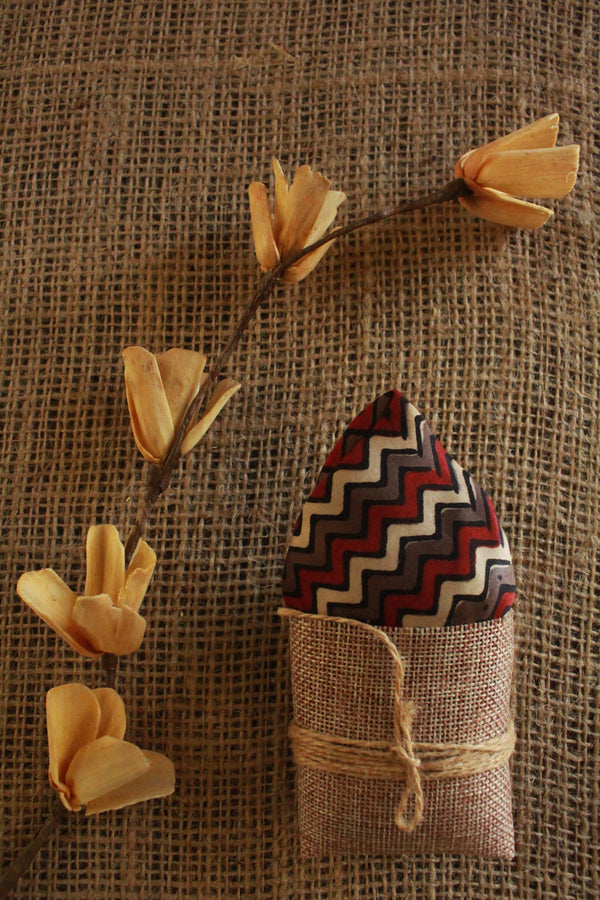 Maroon Ajrakh Pocket Square