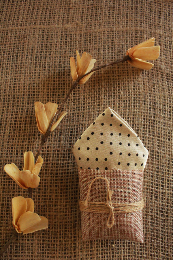 Ajrakh Polka Dots Pocket Square